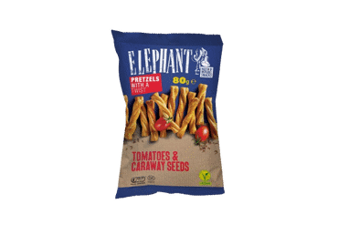 Brecelių juostelės ELEPHANT su pomidorais ir kmynais, 80 g
