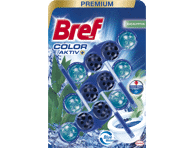 WC valiklis-gaiviklis BREF COLOR AKTIV EUCALYPTUS (3 vnt.), 150 g