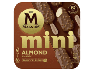 Vanil. valg. ledai MAGNUM ALMOND MINI su pien. šokolado gl., 276 g
