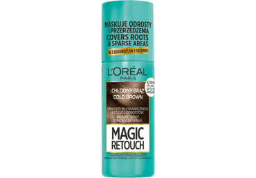 Dažomasis plaukų šaknų purškiklis L'OREAL MAGIC, rudos sp., 75 ml