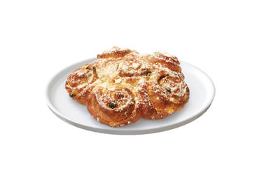 Pyragas su plikyto kremo, razinų ir cukatų įdaru, 460 g