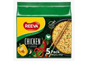 Greitai paruošiami makaronai REEVA ASIAN CHICKEN,5vnt., 300 g