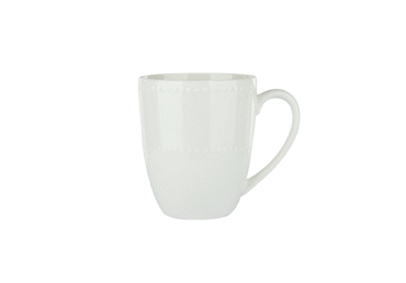 Puodelis AURORA White Beads, 400 ml