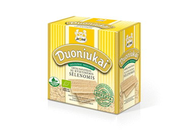 Ekologiški duoniukai su kvietinėmis sėlenomis JAVINĖ, 80 g