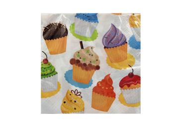 Servetėlės CUPCAKE, 33 x 33 cm, 20 vnt., 1 vnt.