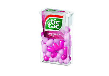 Braškių skonio saldainiai TIC TAC, 18 g