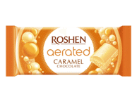 Baltasis akytasis šokoladas ROSHEN AERATED su karamele, 80 g