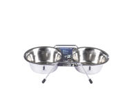 Dvigubas augintinių dubuo, 2x350ml