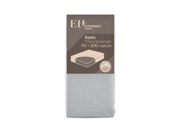 Satino paklodė su guma ELDORADO HOME, 90x200+25 cm - 1