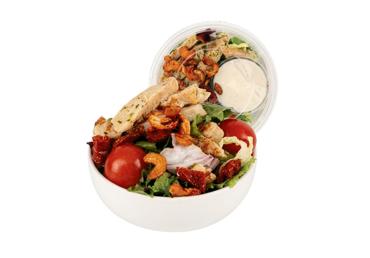 Salotos su vištiena ir jogurtiniu žaliųjų citrinų padažu, 220 g