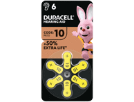 Elementai klausos aparatui DURACELL 10PR70, 6 vnt.