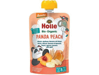 Eko persikų,abrikosų,ban.tyrelė HOLLE PANDA PEACH (8+ mėn.), 100 g