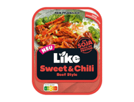 Jautienos tipo sojų kepsn. aitr. saldžiar. padaže LIKE MEAT, 180 g