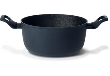 Puodas 20 cm, juodas