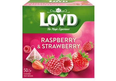 Vaisinė arbata LOYD, aviečių ir braškių skonio, 100 g