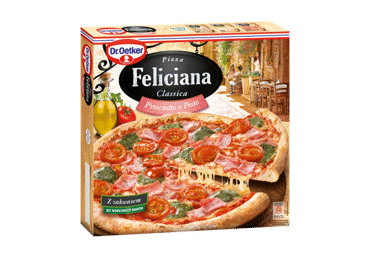 Šaldyta pica DR. OETKER (FELICIANA) su kumpiu ir pesto pad., 360 g