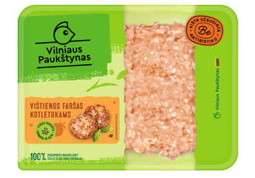 Višt. faršas kotl. VILNIAUS PAUKŠTYNAS, rieb. maž. kaip 15 %, 400 g