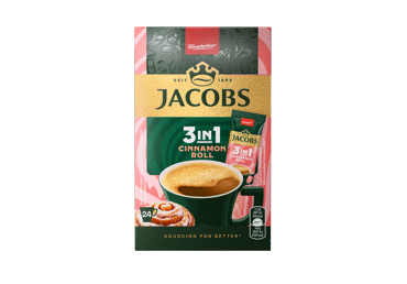 Tirpiosios kavos gėrimas JACOBS 3 IN 1 CINNAMON ROLL, 268.8 g