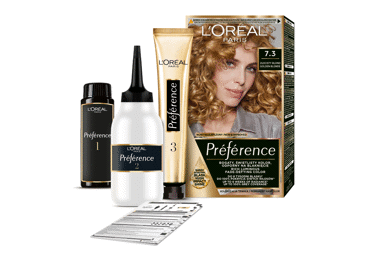 L'Oreal Paris Preference ilgalaikiai plaukų dažai, 7.3 - 2
