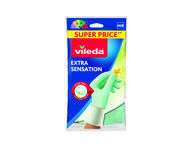 Buitinės pirštinės VILEDA EXTRA SENSATION, M, 1 vnt.