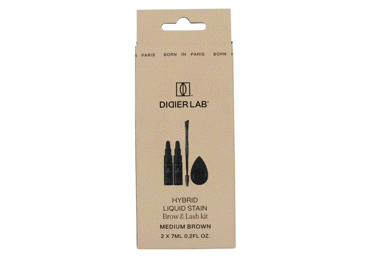 Antakių ir blakstienų dažymo rinkinys DIDIER LAB Hybrid Tint Medium Brown, 1 vnt. - 1