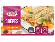 Šaldyti blyneliai su abrikosų įdaru VIČI, 280 g