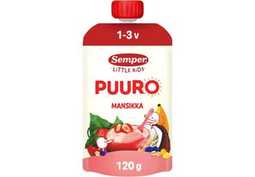 SEMPER RTE košė su  braškėmis, bananais ir mėlynėmis nuo 12mėn., 120g