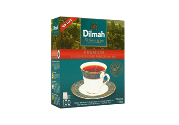 Juodoji Ceilono arbata DILMAH PREMIUM, 100 vnt. Juodoji Ceilono arbata DILMAH PREMIUM, 100 vnt.