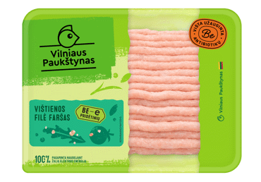 Višt. filė faršas VILNIAUS PAUKŠTYNAS, rieb. mažiau kaip 15%, 400 g