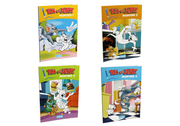 Knyga TOM AND JERRY. SPALVINIMO KNYGELĖ, 4 rūšys, 1 vnt.  - 2