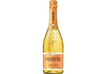 Pusiau sausas putojantis nealkoholinis vynas FELICITA Demi Sec, 750 ml