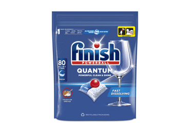 Indaplovių kapsulės FINISH POWERBALL QUANTUM ALL IN 1, 80 vnt.