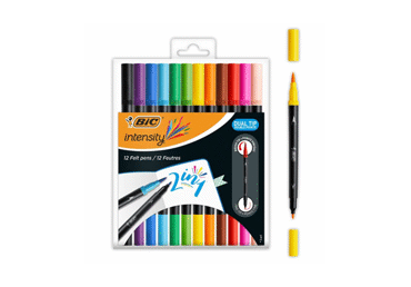 Flomasteriai BIC INTENSITY DUAL TIP su dvigubu antgaliu, 1 vnt. - 2