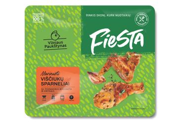 Viščiukų sparneliai FIESTA su česnakiniu marinatu ir kmynais, 850 g - 1