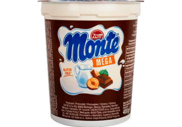 Šok. riešutų desertas ZOTT MONTE MEGA, 13,3 % rieb., 400 g