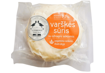 Varškės sūris su ožragės sėklomis, 250 g, 250 g