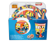 Plastikinių indų rinkinys Minions STOR, 5 vnt