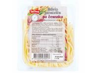 Sūrio juostelės su česnakais, 28 % rieb. s. m., 100 g