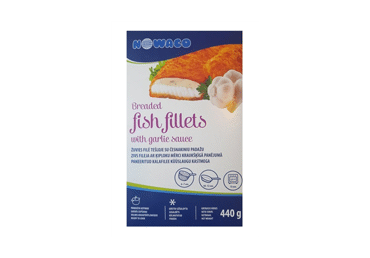 Žuvies filė NOWACO tešloje su česnakiniu padažu, 440 g Žuvies filė NOWACO tešloje su česnakiniu padažu, 440 g