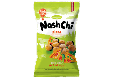 Žirnių ir avižų traškučiai NASHCHI, picos skonio, 60 g
