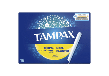 Tamponai TAMPAX Plastic Free, Regular, 18 vnt
