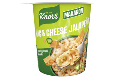 Greitai paruoš. makaronai KNORR, sūrio ir Chalapos papr. sk., 62 g