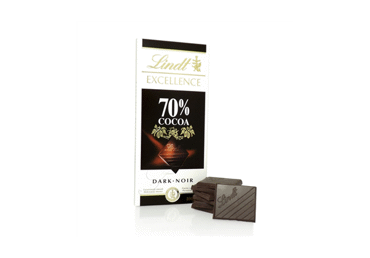 Juodasis šokoladas (70 %) LINDT EXCELLENCE, 100 g - 2