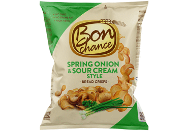 Duonos traškučiai BON CHANCE, grietinės, svogūnų laiškų sk., 120 g