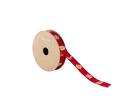 Dovanų pakavimo juostelė, raudona, 15mmX3m