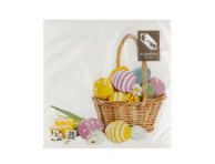 Servetėlės- margučių krepšelis, 33x33cm, 3 sluoksniai, 20vnt.