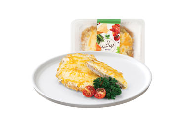 Apkeptas kiaulienos karbonadas su pikantišku padažu, 160 g