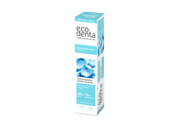 Remineralizuojanti dantų pasta su ksilitoliu ir hidroksiapatitu ECODENTA, 100 ml