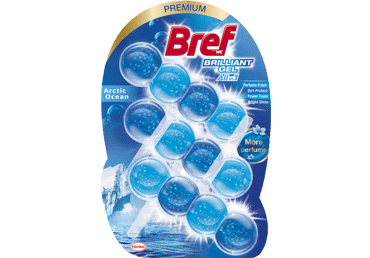 WC valiklis-gaiviklis BREF BRILLIANT GEL ARCTIC OCEAN, 126 g