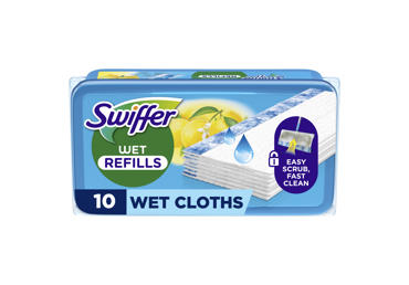 Šlapios šluostės SWIFFER, papildymas, 10vnt